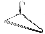 RSR Hangers Kleiderbügel Metall Schwarz Drahtbügel 50 Stück Metallkleiderbügel Set Drahtkleiderbügel Metall Draht Hosenbügel Verzinkt Platzsparend Hochwertige Pulverbeschichtung 40 cm