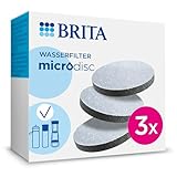 BRITA Wasserfilter MicroDisc 3er-Pack – Ersatz-Filter für alle BRITA Karaffen & BRITA Wasserflaschen mit Filter, reduziert PFAS, Chlor, Mikropartikel, andere geschmacksstörende Stoffe im Trinkwasser