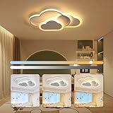 LED Deckenleuchte - 32W Kinderzimmer Lampe Decke, Kreative Wolkenlampe Deckenleuchte Schlafzimmer Dimmbar mit Fernbedienung, 42CM Deckenlampe Kinderzimmer für Wohnzimmer, Schlafzimmer, Kinderzimmer