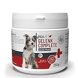 ReaVET Gelenk Complete Gelenkpulver für Hunde - Naturprodukt mit Grünlippmuschel Hund, Teufelskralle, Lachs-Mehl I Gelenk Pulver für ausgewachsene und Senioren-Hunde