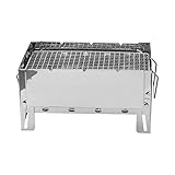 Holzkohlegrill, Barbecue Tragbarer BBQ Kohle Smoker Grill Für Outdoor BBQ Grill Holzkohlegrill Picknickgrill Klappgrill Edelstahl Tragbarer Campinggrill Für Hausgärten BBQ Camping Wandern Picknick