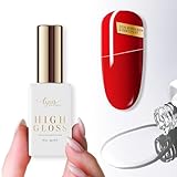 High Gloss Top Coat UV GLANZ Versiegler für Nägel 10 ML · Quick Finish ohne Schwitzschicht + kein Vergilben + wochenlanger Glanz wie an Tag 1 | Lynis Nailshop