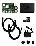 Atxx Raspberry Pi 4 4GB Starter Kit – Gehäuse, Netzteil, 2 Micro-HDMI zu HDMI Kabel, Micro SD Karte mit instaliertem Raspberry Pi OS Bookworm – offizielles Base Kit für Anfänger und Fortgeschrittene