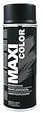 Maxi Color GRUNDIERUNG Universalgrundierung Sprühlack für die Grundierung Sprühdose 400ml Primer spray Haftgrund (Schwarz matt)