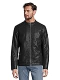 TOM TAILOR Herren Bikerjacke aus Kunstleder