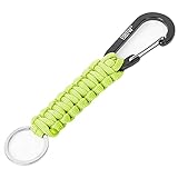 EOTW Paracord Schlüsselanhänger Karabiner Karabinerhaken D Ring Schlüsselband Schlüsselring für Motorrad Auto Camping Wandern Männer Frau Kinder (1 Grün)