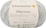 Schachenmayr Merino Extrafine 170, 50G hellgrau meliert Handstrickgarne