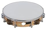 Gewa 841350 Traditionell Tambourin mit Schellen, 25,4 cm (10 Zoll)