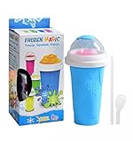 Slushy Maker Frozen Magic with Straw Spoon Slush Ice Maker Cup Slush Ice Make Your Own Cleaning Agent Including Green G001