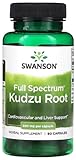 Swanson - Full Spectrum Kudzu Root 500 mg | Traditionelle Unterstützung für Wohlbefinden und Vitalität - 60 Kapseln