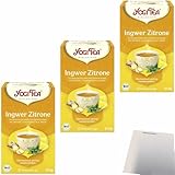 usy Bundle für Yogi Tea Ingwer Zitrone 3er Pack (3x17x1,8g Beutel) + usy Block