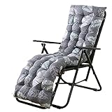 OTBK Chaise Lounge Muster Korbsessel Mit Festem Riemen Loveseat Kissen Verwendet for Gartenmöbel Perlbaumwollfüllung (Color : C, Size : 155x48cm)