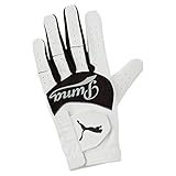 Puma Script Junior Glove Lh - white-black, Größe:M