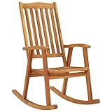 ShGaxin Schaukelstuhl, Sessel Wohnzimmer, Schaukelsessel, Stillsessel, Schwingsessel, Tv Sessel, Ohrensessel, Relaxsessel, Rocking Chair, Massivholz Akazie