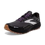 BROOKS Damen Divide 4 GTX Sneaker, Black/Blackened Pearl/Purple, 38.5 EU