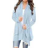 SKTIISN Long Strickjacke für Damen grobe Strickjacke Langer Cardigan Damen Strickjacke Damen kurz schwarz grössen leichtes Cardigan pink Regenjacke Damen schwarz Regenhose Damen wasserdicht