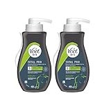 Veet Enthaarungscreme Sensitive 2er Pack für Männer für schnelle und effektive Haarentfernung in nur 5-10 Minuten Veet Men Haarentfernungscreme 2x400ml