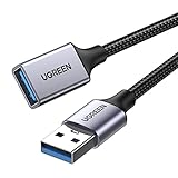 UGREEN USB 3.0 Verlängerungskabel 5Gbps USB 3.0 A Datenkabel Nylon und Aluminium Etui geflochten. (1M)