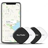 Schlüsselfinder mit APP, 4 Stück Bluetooth Smart Schlüsselanhänger Tracker Tag für Gepäck Koffer Handy Brieftaschen Haustiere Key Finder Tracker Gegenstandsfinder für iOS und Android