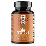 Bienen Propolis Kapseln - 2.000 mg Propolis Äquivalent pro Portion - 180 Kapseln (3 Monatsvorrat) - 400 mg natürliches 5:1 Bienenpropolis Extrakt x 90 Portionen