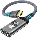 USB C auf HDMI,4K USB Type-C Thunderbolt 3/4 auf HDMI Adapter Kompatibel mit iPhone 15/15Plus/15Pro/15Pro Max,MacBook Pro/Air,iPad Pro/Air,Samsung Galaxy S/Note,XPS,SurfacePro,Pixelbook Grau