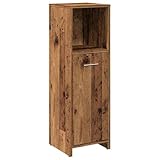 vidaXL Badschrank Altholz-Optik 30x30x95 cm Holzwerkstoff