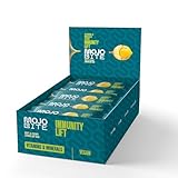 MojoBite Immunity Lift Lemon Oat Bar - 12 x 50g - Weicher Haferriegel mit Zitrone und Weißer Schokolade - 40% Vitamine D3, C, E, Zink, Selen - Ballaststoffreich, Vegan, Glutenfrei Müsliriegel-Snack