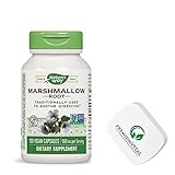 PremiumVital, Nature's Way, Marshmallow Root (Eibischwurzel), 480mg, 100 vegane Kapseln, mit praktischer Pillendose, Laborgeprüft, Glutenfrei, Sojafrei, Vegetarisch