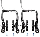 RUJOI Fahrrad Bremsen Set V-Brake Universal Fahrradbremsen-Set Vordere und Hintere MTB Bremse, Bremsseile und Bremshebel Kit für Mountainbikes und Rennräder- inklusive Bremshebel und Bremsbeläge