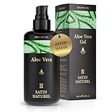 After Shave Herren 200ml - BIO Aloe Vera Gel + Hyaluron - Für die optimale Männer Pflege & Beruhigung der Haut ✓ After Shave Balsam + Gesichtspflege Männer ✓ Das Beste der Aloe Vera Pflanze ✓