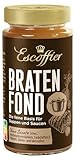 Escoffier - Bratenfond , Ideale Saucenbasis für Braten , Ohne Geschmacksverstärker, Farbstoffe oder Palmfett , Gluten und laktosefrei , 1 x 400 ml