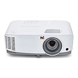 Viewsonic PA503S 3D Heimkino DLP Beamer (SVGA, 3.600 ANSI Lumen, HDMI, 2 Watt Lautsprecher, 1.1x optischer Zoom) weiß-grau