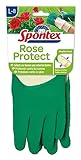 Spontex Rose Protect Gartenhandschuhe, extra robust für Dornen und Hecken, mit Naturlatexbeschichtung, Größe L, 1 Paar