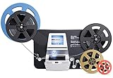 Super 8 Film Scanner, Converts Film in Digitales Video(3', 5', 7' und 9' Super 8/8 mm Film Rollen) MovieMaker/Film Digitizer, Super 8 Digitalisieren, mit 32 GB Speicherkarte und 2,4' LCD