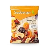 Seeberger Balance-Fruits 1er Pack Edle Trockenfrucht-Mischung mit Aprikosen, Datteln, Pflaumen, Bananen- und Apfelstücken - leckerer Mix aus Trockenobst, vegan ,200 g (1er Pack)