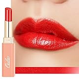 Oulac 2 in1 Lippenstift und Lip Balm, Saftiger und Glänzender lippenpflege Lippenstift, Glänzendes Finish für Trockene, Rissige und Spröde Lippen, Feuchtigkeitsglänzender Lippenstift (S6)Love fighter