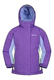 Mountain Warehouse Honey Skijacke für Kinder - Schneedicht, Kinderjacke mit Fleecefutter, Schneerock, Winterjacke- Hält Kinder warm Veilchen-Lila Kinder 128 DE (7-8 Jahre)