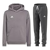 adidas Fußball Entrada 22 Jogginganzug Hoodie Jogginghose Herren grau Gr XL