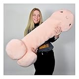 mikamax – Penis Pillow XXL – Peniskissen Plüsch – Custom Body Pillow – 100 cm – Rosa – JGA Plüschpenis – Boyfriend Kissen – Junggesellenabschied Ideen