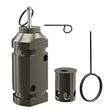 Verbesserter Perimeter Trip Alarm 12 Gauge Camping Trip Wire Alarm Gerät mit .22 Adapter, Frühwarn-Sicherheitssystem für Außen- und Eigentumssicherheit/Bärenabschreckung