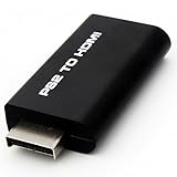 Pmandgk PS2 zu Video Converter AV Adapter mit 3,5 mm Audio-Ausgang Fuer HDTV-Monitor