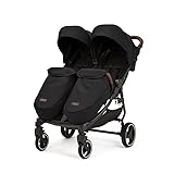 Ickle Bubba Venus Max Doppel-Kinderwagen (Schwarz)