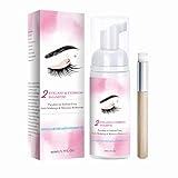 # Wimpernreinigung Mildes und nicht reizendes Wimpernshampoo Augenlid-Schaumreiniger Wimpernschaum-Shampoo für Verlängerungen Natürliche Wimpern nicht reizend Perfekt für den Salon 50 ml (A, One Size)