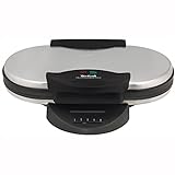 Tefal Doppel-Herzwaffeleisen WM311D | Stufenloser Temperaturregler für Bräunung nach Wunsch | Antihaftbeschichtete Platten | Teigauffang-Vorrichtung | 1200W |‎ 37 x 11.4 x 28.5 cm