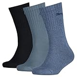 PUMA Unisex Kinder Crew Socken, Denim Blue, 31-34 EU