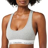 Calvin Klein Damen BH Bralette Bügellos mit Stretch, Grau (Grey Heather), M