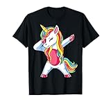 Dab Einhorn Dabbing Unicorn Regenbogen Jungen Mädchen Kinder T-Shirt