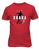 Schweiz Fußball Air Xhaka 2022 Weltfußballfans Trend Unisex T-Shirt (Rot, XX-Large)