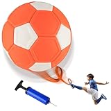 Sophisticate Fussball Curve Ball, 20cm Curve Soccer Ball, Flexibler Fussball mit Wissenschaftlichem Design, Kinder Fußball Ball Kleiner mit Pumpe für 5–15 Jährige