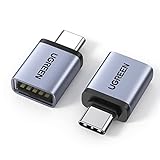 UGREEN Adapter USB C auf USB (2 Stück) 10Gbps USB C Adapter auf USB 3.2 Buchse Handy OTG Adapter Thunderbolt 4/3 auf USB 3.2 kompatibel mit iPhone16 15 Serie MacBook iPad Pro Galaxy S24 usw. (Grau)